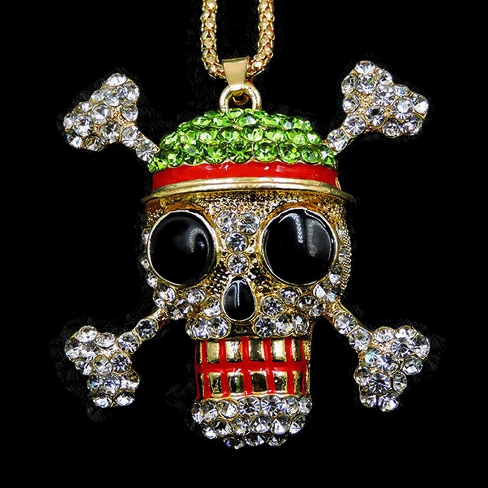 Statement Skull & Crossbones Pendant NWT-